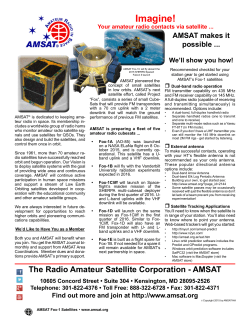 AMSAT AO-85 Fox-1A Information