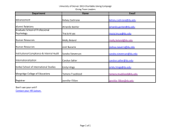 2013 giving team leaders