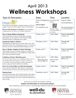 april wellness workshops