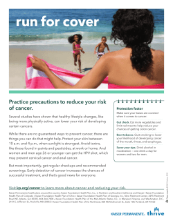Cancer Prevention Month