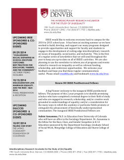 IRISE Newsletter