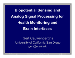 Electrical signals in the body