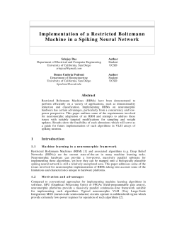 Implementation of a Restricted Boltzmann Machine in a Spiking Neural Network