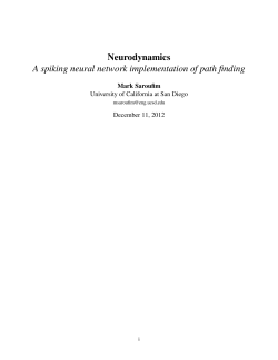A spiking neural network implementation of path finding