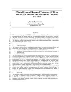 Effect of External Sinusoidal Voltage on AP Firing Pattern of a Modified HH-Neuron with TRP-Like Channels