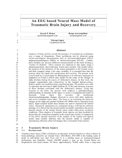 An EEG based Neural Mass Model of Traumatic Brain Injury and Recovery