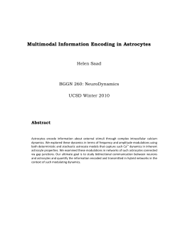 Intracellular multimodal information encoding in astrocytes