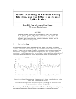 Fractal modeling of channel gating kinetics, and fractal patterns in neural spike trains