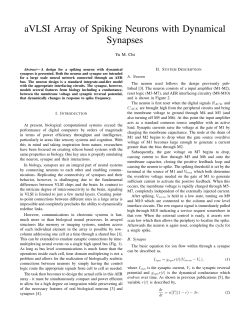 aVLSI array of event-driven spiking neurons with dynamical synapses