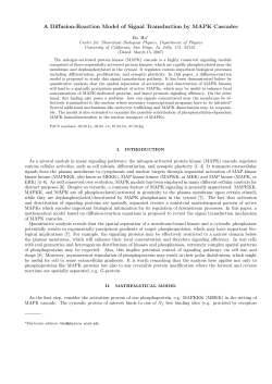 Reaction-diffusion modeling of kinase cascade dynamics