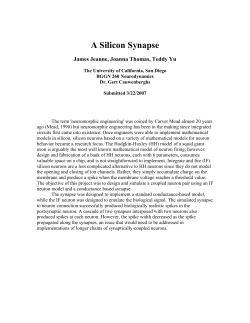 aVLSI dynamical biophysical synapse