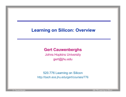 Introduction: learning sytem architecture and circuit technology