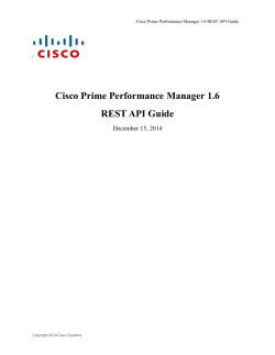 Prime Performance Manager REST API User Guide, 1.6