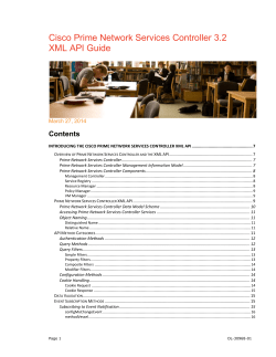 Cisco Prime Network Services Controller XML API Guide, Release 3.2