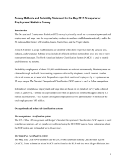 Survey Methods and Reliability Statement for May 2013