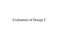 Evaluation of Design C