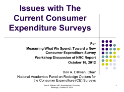 Issues with The Current Consumer Expenditure Surveys