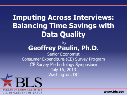 Imputing Across Interviews: Balancing Time Savings with Data Quality