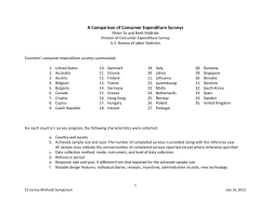 A comparison of CE to international agencies handout