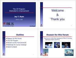 The CE Program Dedicated to Improvement