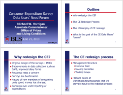 Consumer Expenditure Survey Data Users' Need Forum