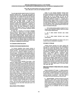 Improving Comprehension and Recall in the Consumer Expenditure Interview Survey: Discrepancies in Comprehension and Recall as a Source of Nonsampling Error