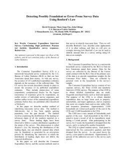 Detecting Possibly Fraudulent or Error-Prone Survey Data Using Benford’s Law