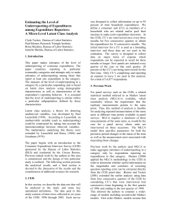 Estimating the Level of Underreporting of Expenditures among Expenditure Reporters: A Micro-Level Latent Class Analysis