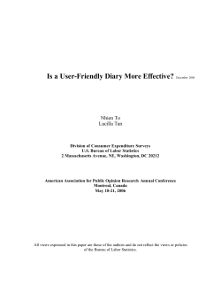 Is a User-Friendly Diary More Effective?
