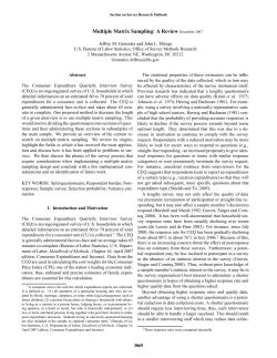 Multiple Matrix Sampling: A Review