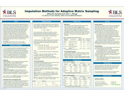 Imputation Methods for Adaptive Matrix Sampling