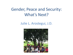 Julie Arostegui's power point presentation is available here.
