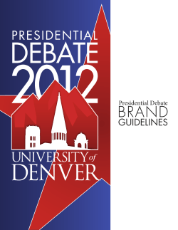 Language and visual style for the DU presidential debate