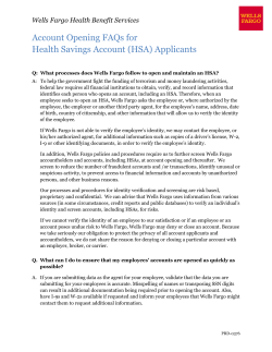 HSA Frequently Asked Questions for Applications