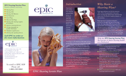 EPIC Hearing Service Plan