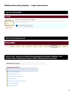 Directions on Accessing the Online Hiring&nbsp;Management System