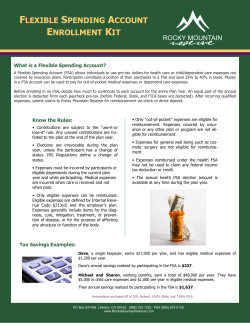FSA Enrollment Kit