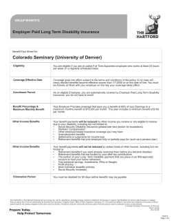 Long Term Disability Coverage