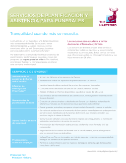 Funeral Planning and Concierge Services - Spanish Version