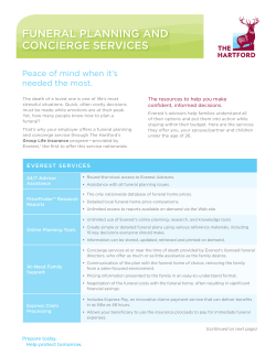 Funeral Planning and Concierge Services