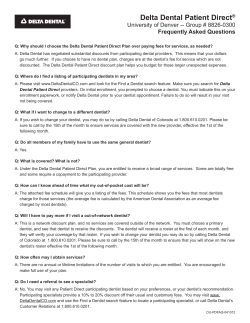 Delta Patient Direct FAQs