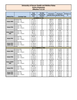 2015-2016 Benefits&nbsp;Rates
