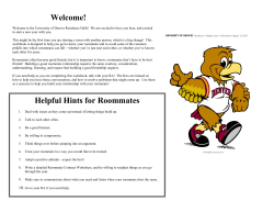 Roommate Agreement Form