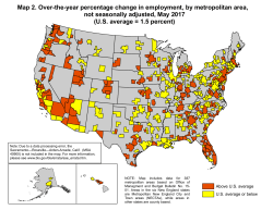 Employment Rates by Metropolitan Area, not seasonally adjusted (PDF)