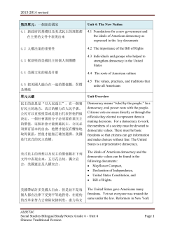 Unit 4: The New Nation