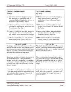 Unit 3: Simple Machines