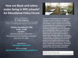 How are Black and Latino Males faring in NYC Schools