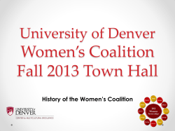 Download the Fall 2013 Town Hall Presentation