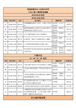 2014管理學院競賽初賽入圍名單(分組報告時間及注意事項)