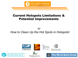 Current Hotspots Limitations and Potential Improvements (R. Chen